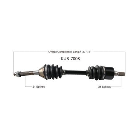 Wide Open OE Replacement CV Axle for KUBOTA FRONT L/R RTV900/1100/1140 09-16 KUB-7008